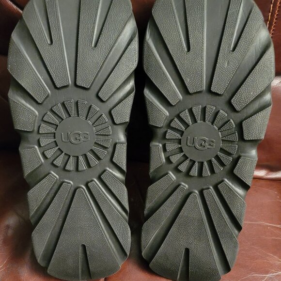 UGG WOMEN'S SUNSKIP BLACK CORK PLATFORM COMFORT WOMEN'S SLIDE SIZE US 11/UK 9 - Picture 11 of 14